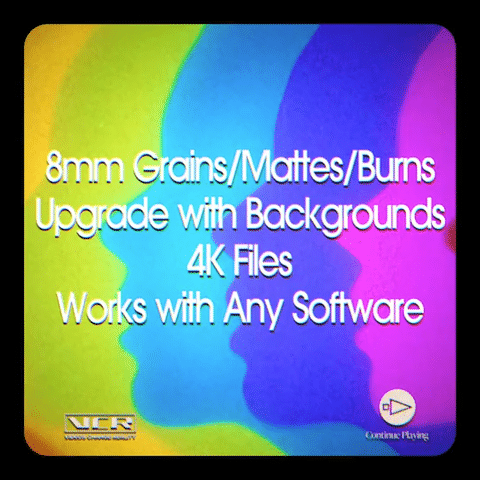 Vintextures 70 | 8mm Film Overlays